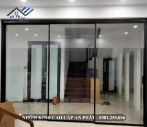 CỬA LÙA HỆ SLIM KHÔNG RAY DƯỚI