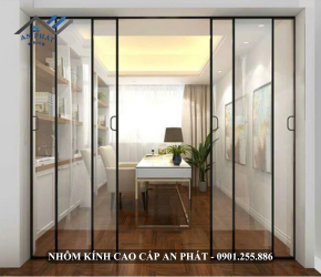 CỬA LÙA HỆ SLIM KHÔNG RAY DƯỚI